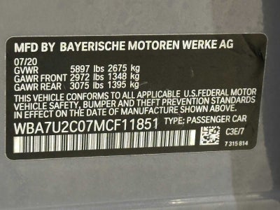 2021 BMW 750i xDrive 750i xDrive
