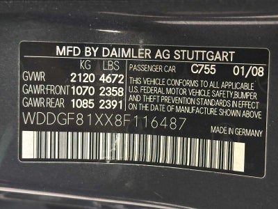 2008 Mercedes-Benz C-Class 3.0L Luxury