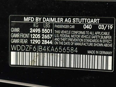 2019 Mercedes-Benz E 450 E 450