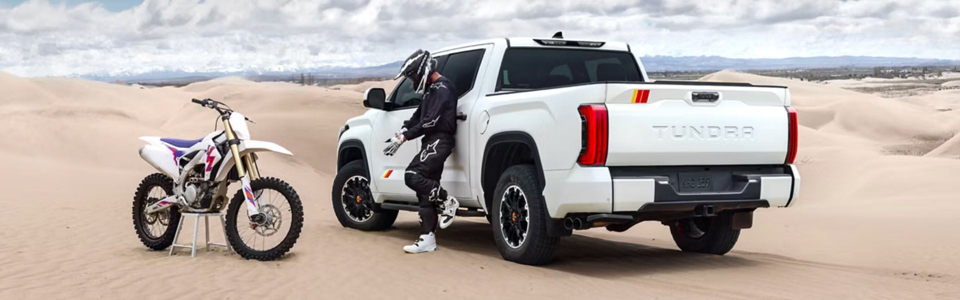 2026 Toyota Tundra off-road truck on desert.