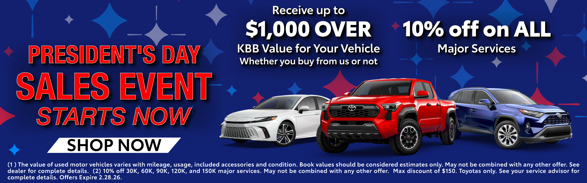 Presidents Day Sales Event